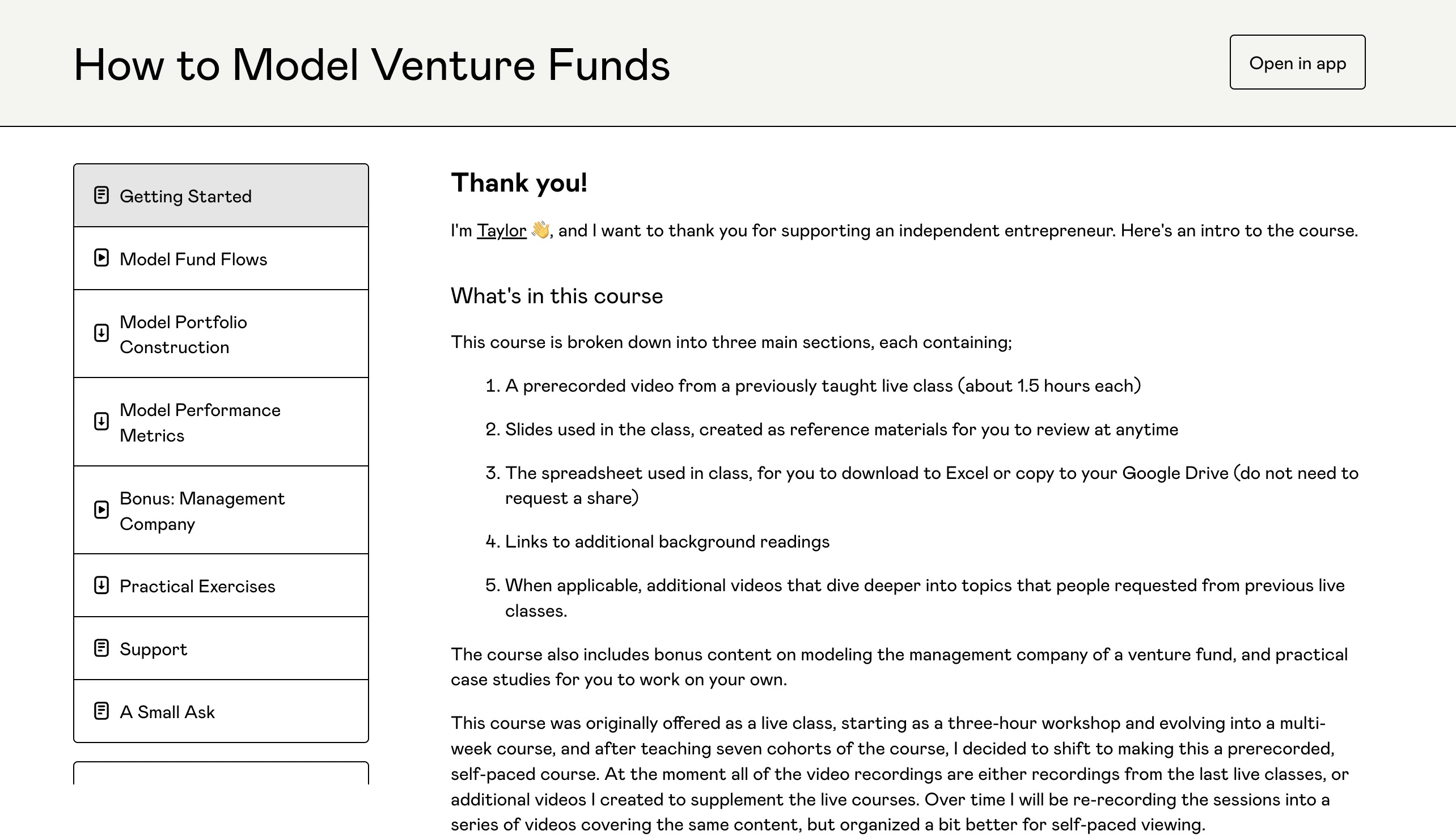 How To Model Venture Funds Screenshot