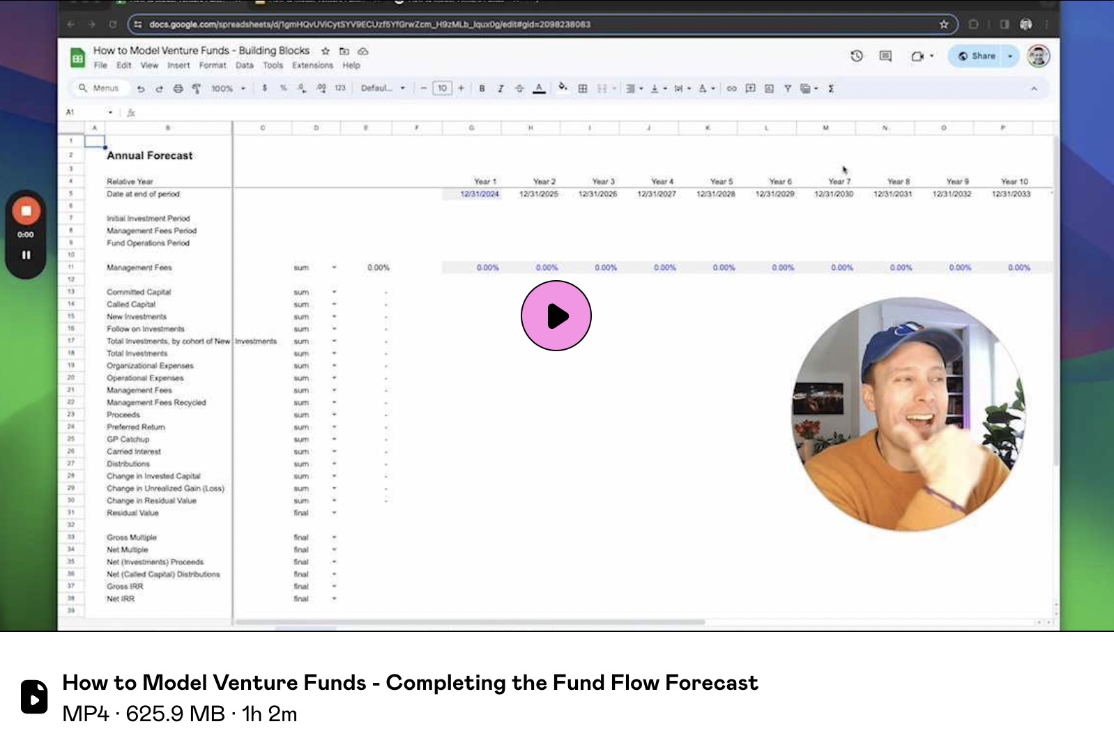 How To Model Venture Funds Screenshot